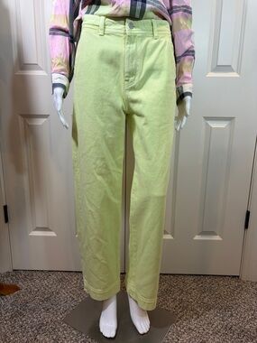 VETIVER Light Lime Denim Jeans